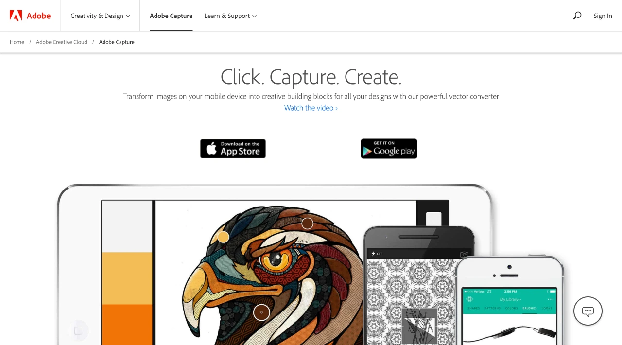 Image from Adobe Capture